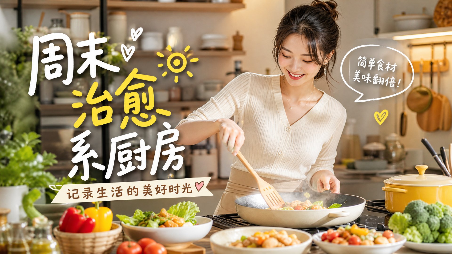 寸止挑战 寸止挑战生活视频教程：周末治愈系厨房美食制作全流程视频演示