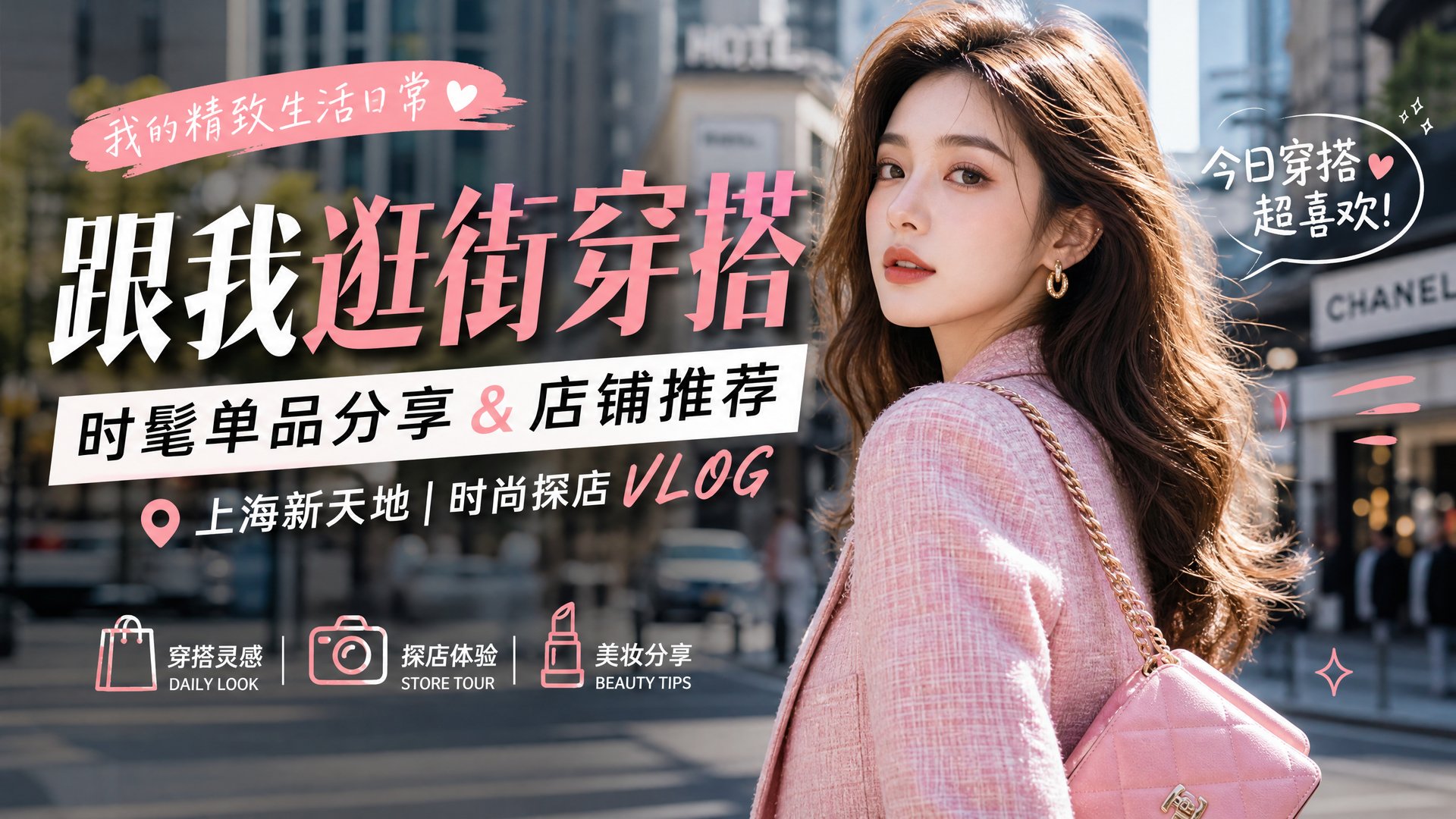 寸止挑战 寸止挑战时尚视频：跟我逛街穿搭视频分享·时髦单品推荐视频教程
